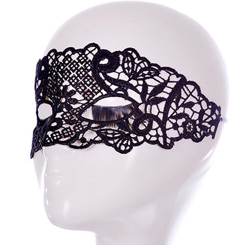 Kvinder sort blonde sommerfugl cat eye ansigtsmaske maskerade fest bal bal kostume halloween masker