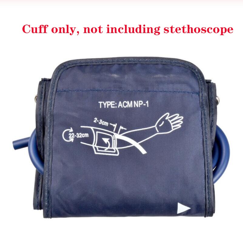 Classic Stethoscope Manual Cuff Blood Pressure Monitor Arm Aneroid Sphygmomanometer kit with Pressure Gauge: Cuff only