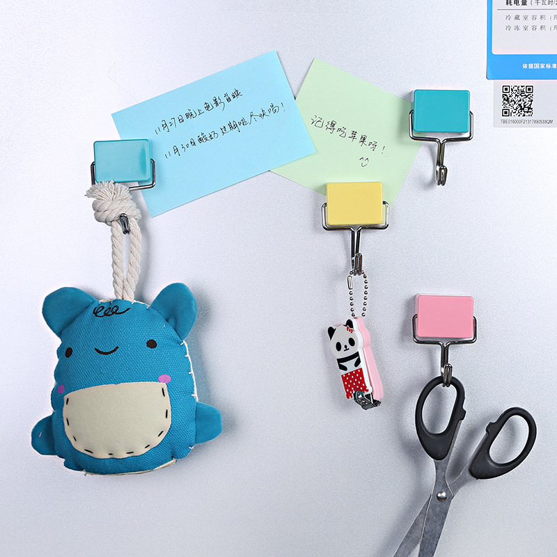 1 PCS Magnetic hooks Rugged mini heavy-duty hanger key rack locker wall rack hook for home kitchen refrigerator hook