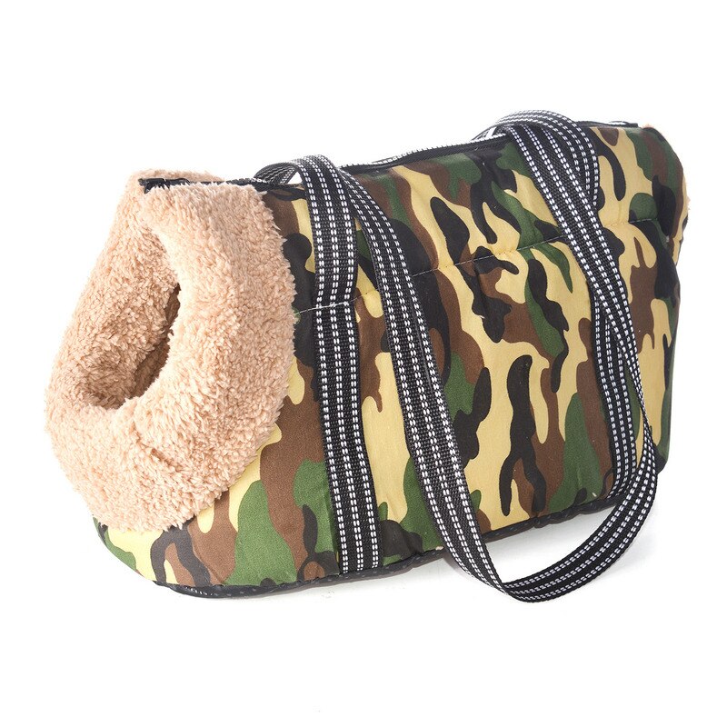 Outdoor Travel Pet Sling Bag Classic Pet Carrier For Small Dogs Cozy Soft Puppy Cat Dog Bags Backpack Pug Pet Supplies: S 40 x 18 x 20 CM / with fur