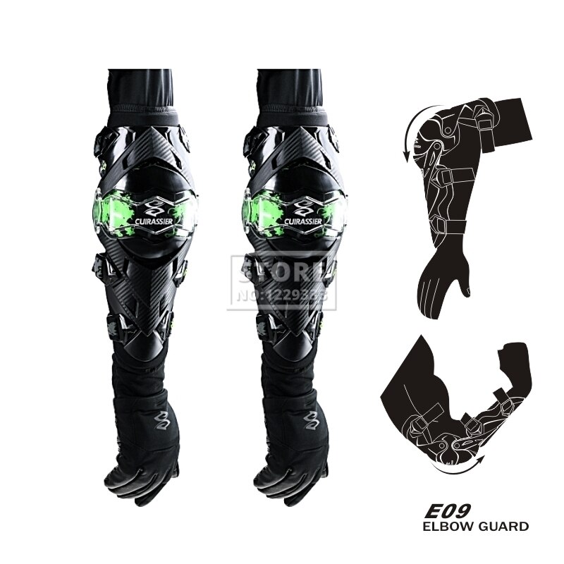 Motorcycle Protection Motocross Elbow Pads Motorcycle Elbow Guard Kneepads Moto Equipement Racing Riding Dirt Bike Protection: E09 ElbowPads GR