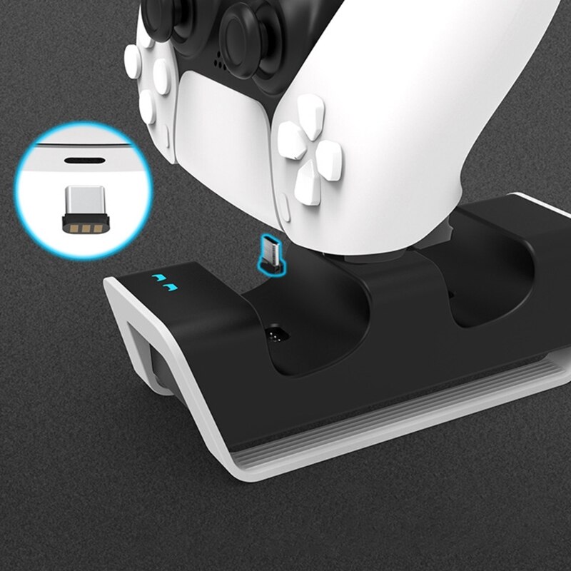 DualSense Charging Cradle Dock Station for PS5 Controller Dock Station Adapter