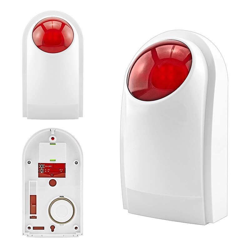 Alarm 433 mhz indbrudstyv sikkerhedssystem vandtæt trådløs udendørs sirene sensor kit til beskyttelse af hjemmet