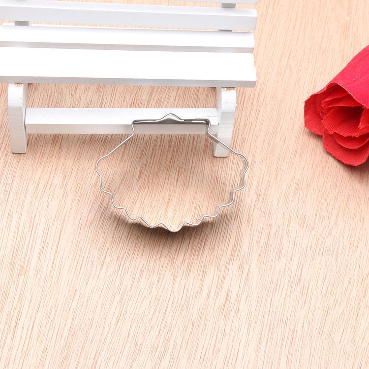 1pcs Stainless Steel Cookie Cutter Shell Shape Fondant Sugarcraft Cookie Biscuit Cutter