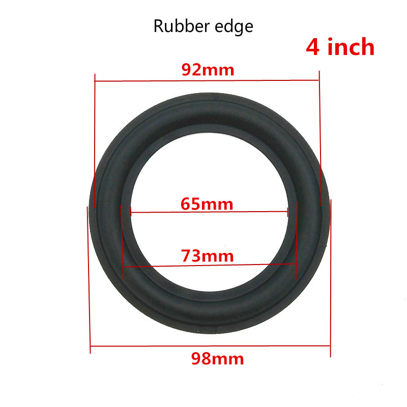 Accesorios de reparación de suspensión de goma para altavoz, piezas de Woofer de rango medio, borde de anillo envolvente de ala, 3/3, 5/4/ 5/8 pulgadas, 3 unidades por lote