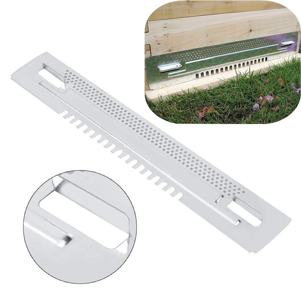 Beekeeping Sliding Travel Gates Zinc Plated Bee Hive Sliding Mouse Guards Travel Gates Beekeeping Equipment Breeding Tool 2.19