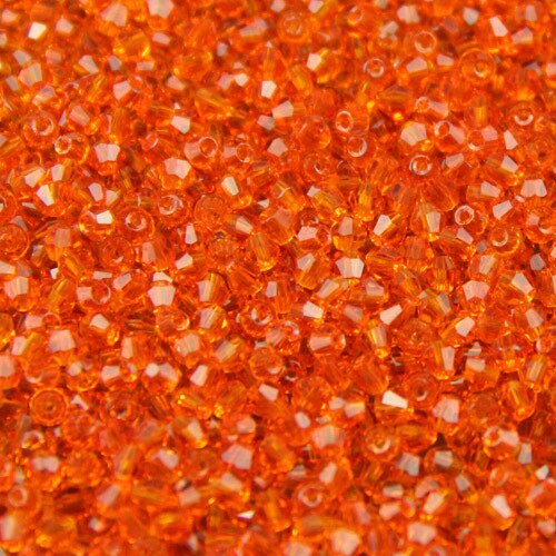 JHNBY 3mm 200pcs AAA Bicone Upscale Austrian crystals beads AB color plating Loose bead bracelet Jewelry Making Accessories DIY: 313 Orange