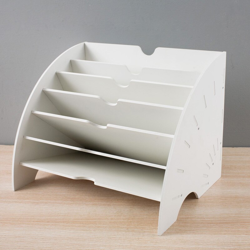 A4 Magazine Holder Organizers File Storage Box Desk Accessories File Holder Multi-function White Magazine Organizer