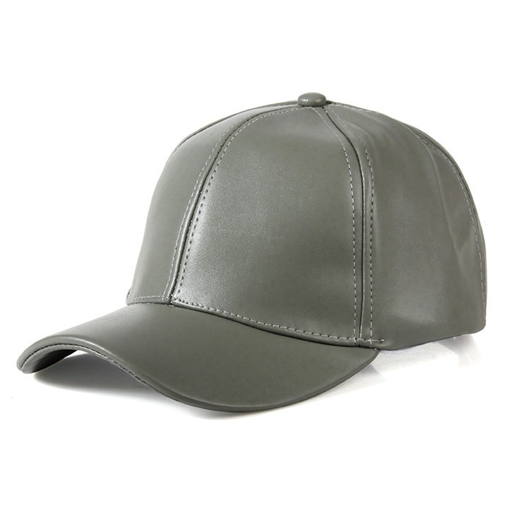 Winter Mannen Warme Baseball Cap Pu Leer Winddicht Leisure Outdoor Sport Cap Effen Kleur Vader Casquette: green