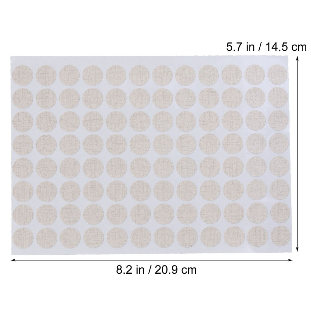 96pcs/sheet Waterproof Screw Hole Covers Non-slip Screw Hole Caps 15mm Decorative Stickers(01)