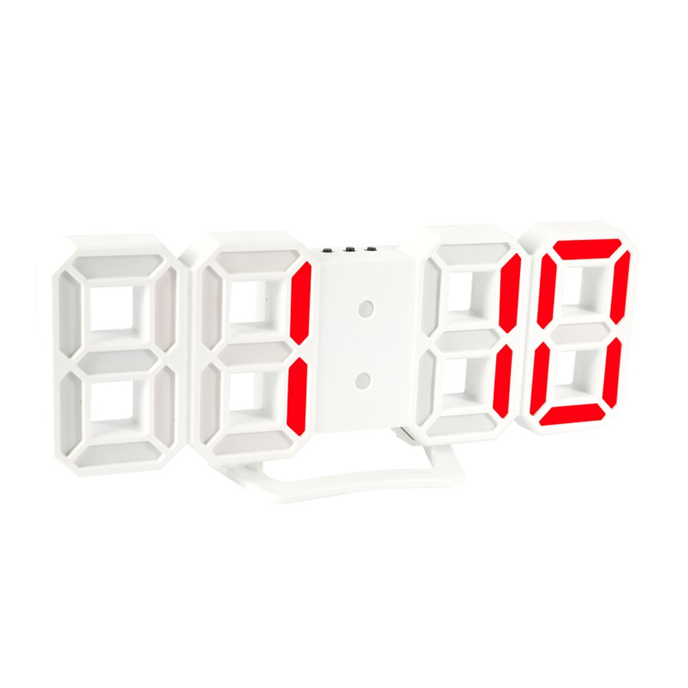 3D LED Digital Clock with Night Mode Adjust the Brightness Electronic Table Clock Alarm Clock Wall Glowing Hanging Clocks: 2