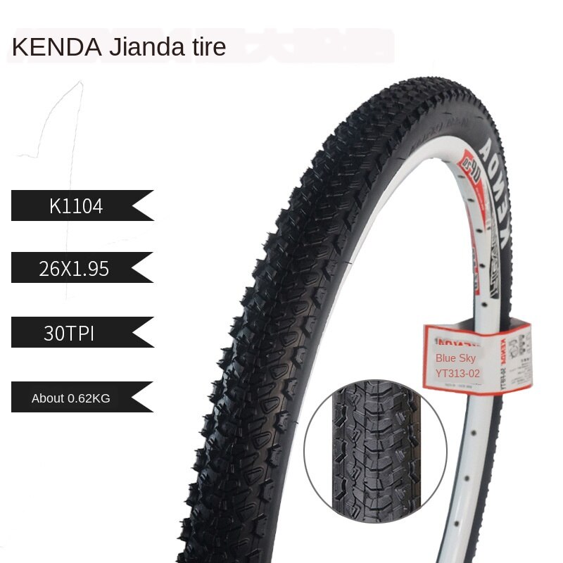 MTB Bicycle Tyre 26x1.25 26x1.5 26x1.75 26x1.95 26x2.125 26x1-38mm All Kenda26er MTB tyre Mountain Bike Tires: K1104 26 X 1.95