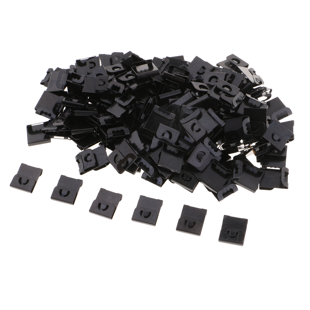 200 Stuks Zwart Fotolijst S Hangers Plastic Fotolijst Opknoping Haken Voor Foto, Schilderijen, art Ambachten Display Levert