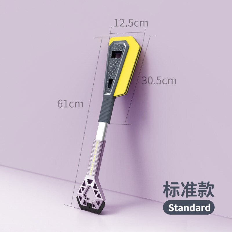 Car Snow Shovel 3in1 Ice Scraper Windshield Multifunctional Detachable Ice Breaker Winter Snow Brush Shovel Car Snow Remover: Standard Purple
