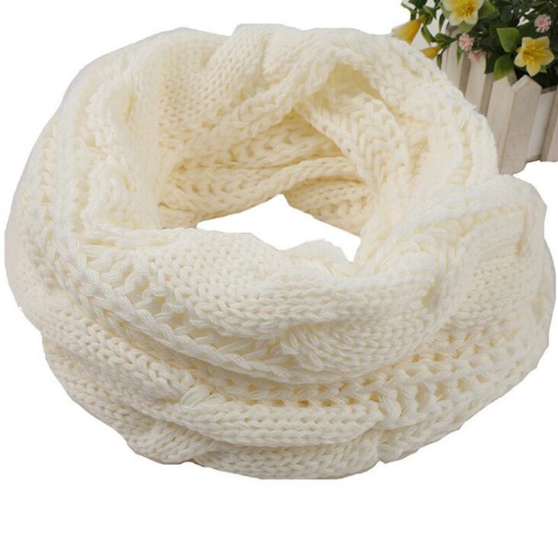 Knitted Snood Scarf Warm Winter Women Scarf Cashmere Snud For Women Scarf Infinity Scarves Neck Circle Ring Scarf