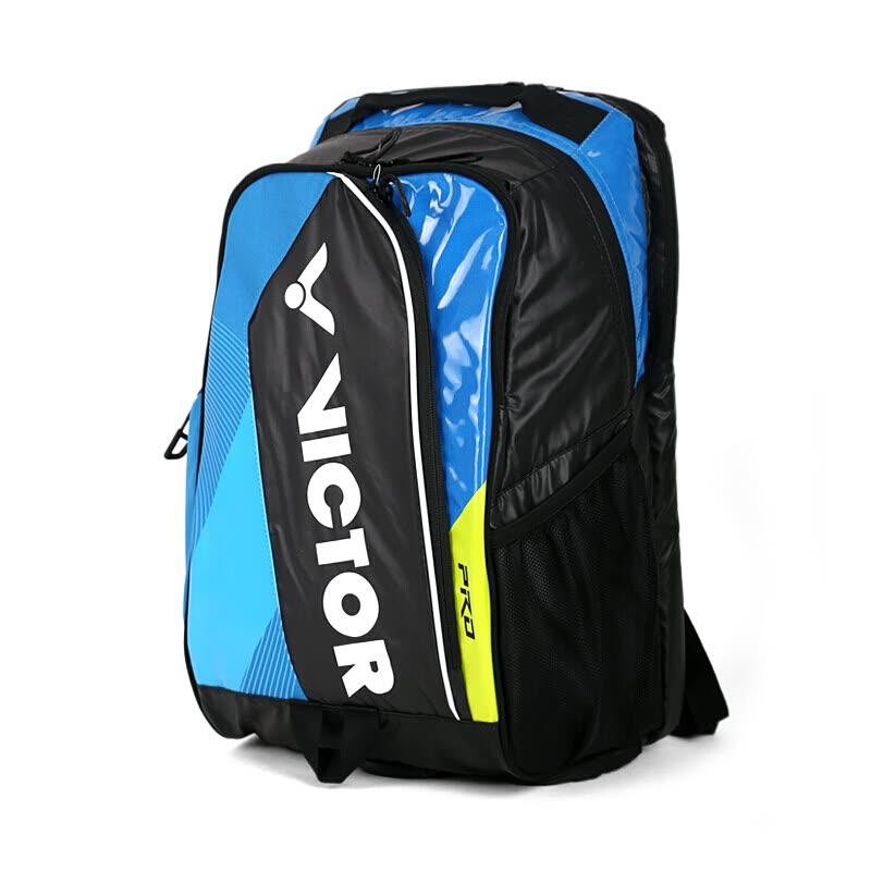 2018New Original Victor bádminton bolsa mochila deporte al aire libre de viaje bolsas de deportes de raqueta bolsa de gimnasio BR7009FC para 1-3 raquetas de zapatos: BR7009FC
