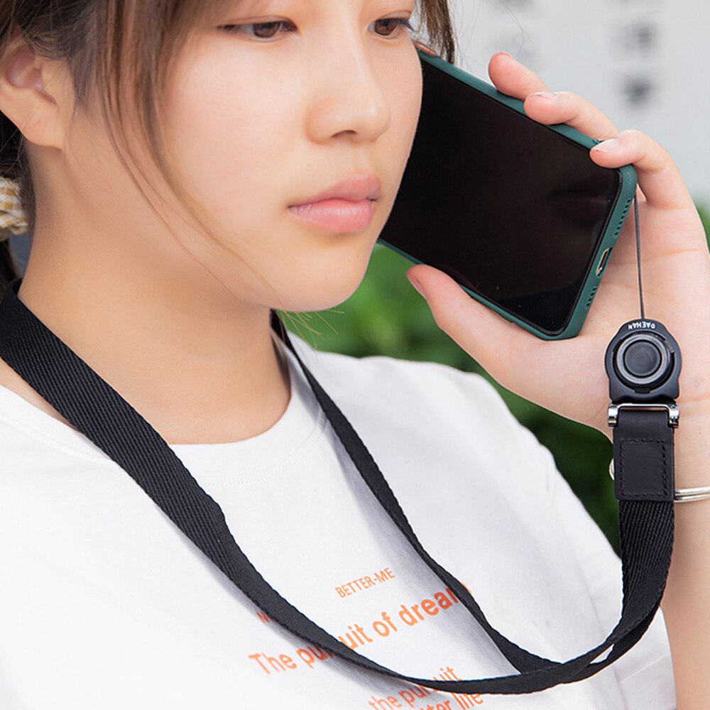 DAEHAN NECK LANYARD for mobile phone detachable metal finger ring strap hand wrist lanyard