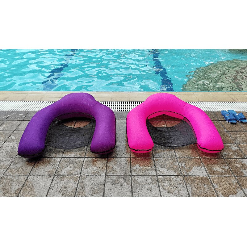 Flotador inflable para piscina, silla de malla flotante para piscina, RW