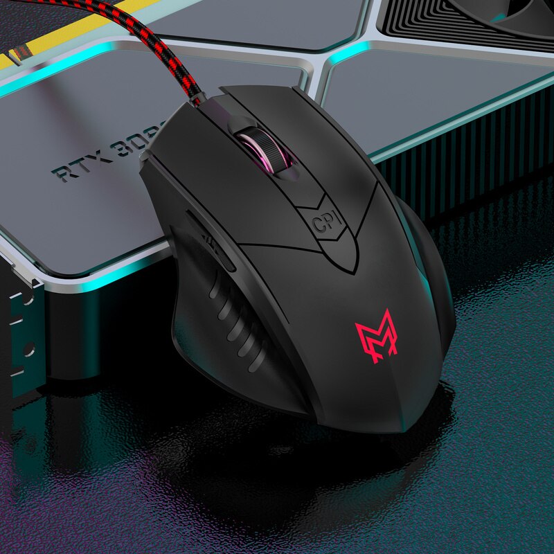 Anmck dla profesjonalnego gracza mysz do gier 6D 3200DPI regulowana przewodowa dioda optyczna myszy komputerowe USB przewodowa myszka komputerowa Mause na laptopa PC