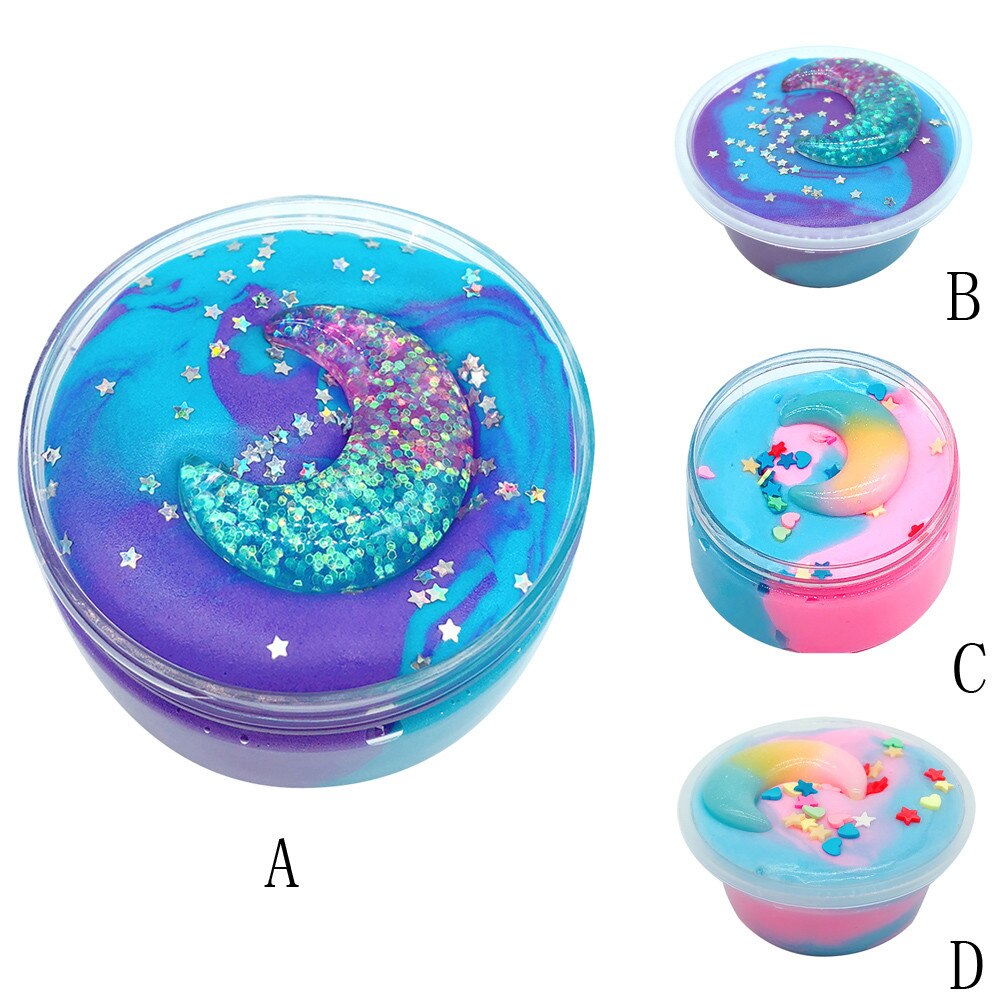 SchöNe Farbe Mischen Wolke Schleim Duftenden betonen freundlicher Modellierung Tonne Spielzeug freundlicher Lieblings juguetes para niños Brinquedos