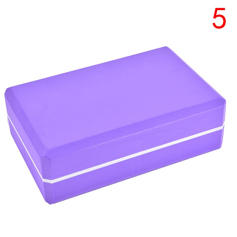 EVA Yoga Block Brick Sports Exercise Gym Workout Stretching Yoga Block Brick: Purple