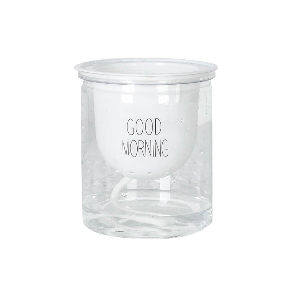 Hydrocultuur Bloempot Thuis Bureau Bloempot Groene Planten Self-Watering Systeem Thuis Bureau Decoratie: Round bottom