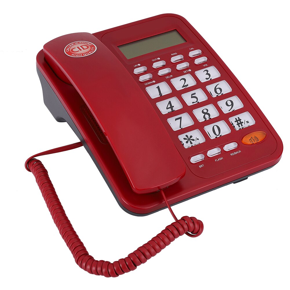 KX T8005CID desktop con Filo Telefono Fisso con Vivavoce e ID Chiamante per la Casa desktop Da Ufficio con Filo Telefono di Rete Fissa