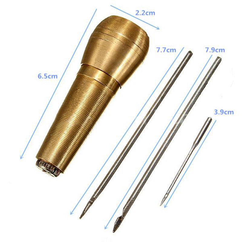 1sets Sewing Shoe Repair Tool Sewing Tools Needle Awl Leather Craft Kit Tools Hand Tool