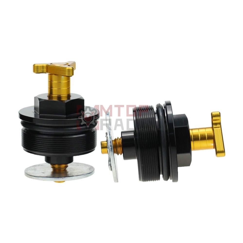 Tapa de horquilla de precarga para Yamaha XT660 43mm, pernos de horquilla triajustables