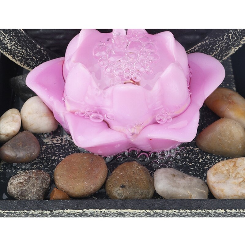 Minimalist Fountain Indoor Waterfall Desktop Lucky Feng Shui Meditation Waterfall Fountain