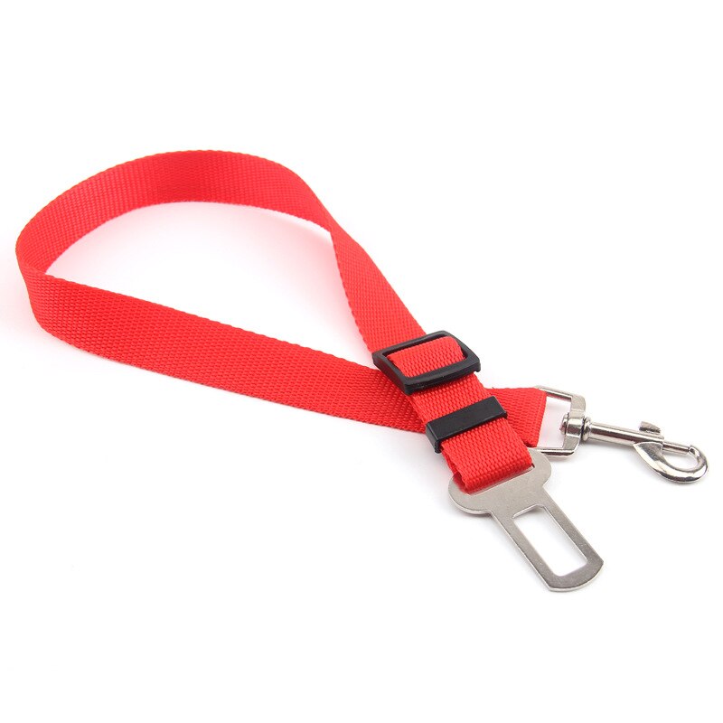 Voertuig Auto Pet Dog Seat Belt Zwart Schaalbare aanpassing Puppy Auto Gordel Harness Lead Clip Veiligheid Universele Hond Levert: red