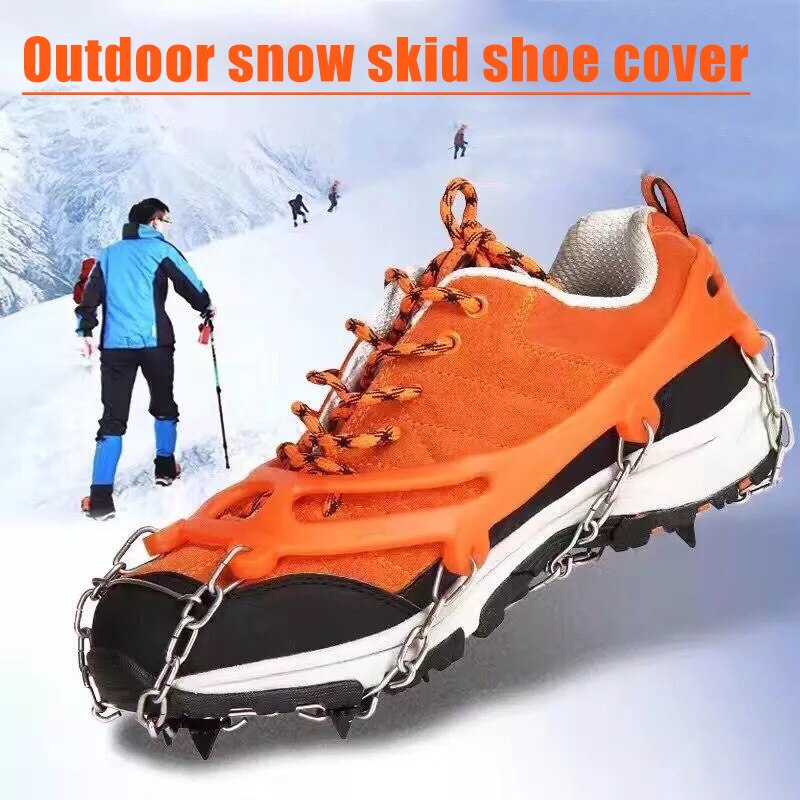 8 griffe chaussure glace griffe anti-dérapant bottes Crampons en plein air escalade chaussures accessoires randonnée alpinisme