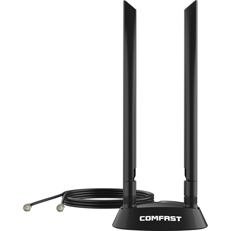 Comfast CF-ANT2526I 2.4G/5Ghz Dual Band 6dBi Antenne Met 1.2M Extension Base Antenne Omnidirectionele 360 Graden sma Antenne