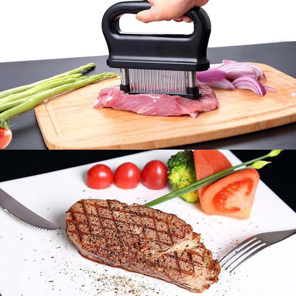 Meat Tenderizer 48-Blades Stainless Steel Tool for Tenderizing Beef Turkey Chicken Steak Pork Kitchen Cooking Cookware Tool