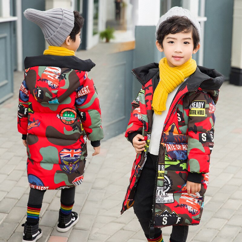 Winter Kinderen Jas Jongens Jassen Dikte 4-10 Oud Maat Herfst Winter 9WBT034