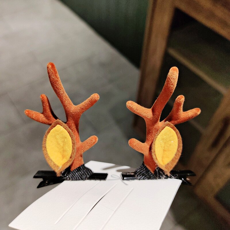 Coiffure mignonne en bois de cerceau de noël, décoration pour la maison, pendentif ornements pour enfants, pour filles,: Saphir profond
