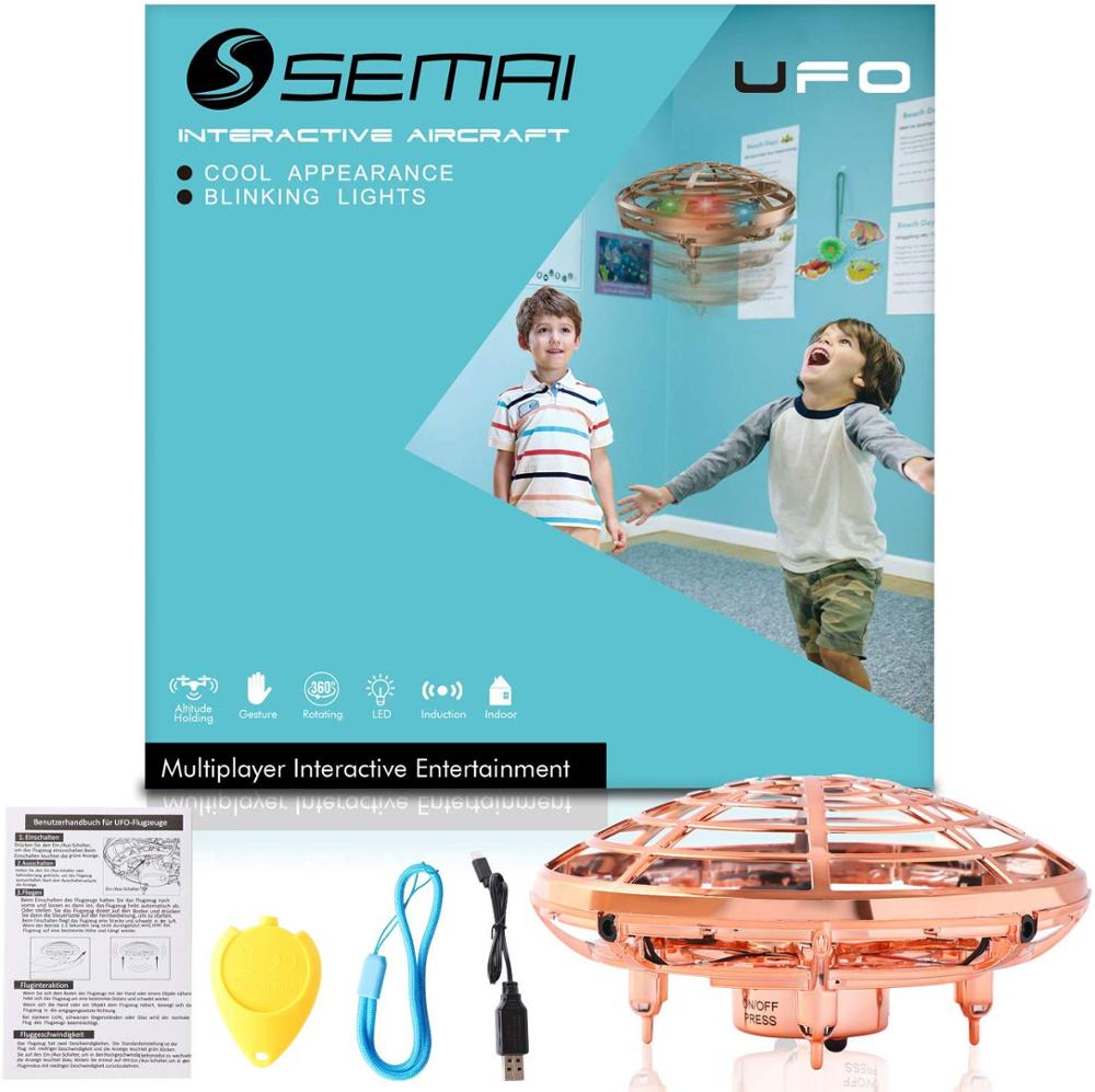 Kinderen Vliegende Speelgoed Mini Ufo Drone Handheld Drone Met 5 Sensoren En 2 Snelheden, perfect Voor Usb Opladen En Afstandsbediening, Gaan