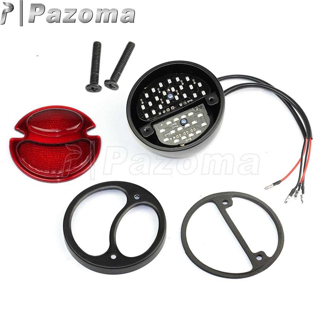 PAZOMA moto feu arrière LED pour Harley Chopper Bobber café Racer Vintage feu Stop arrière 1928-1931 Ford modèle A