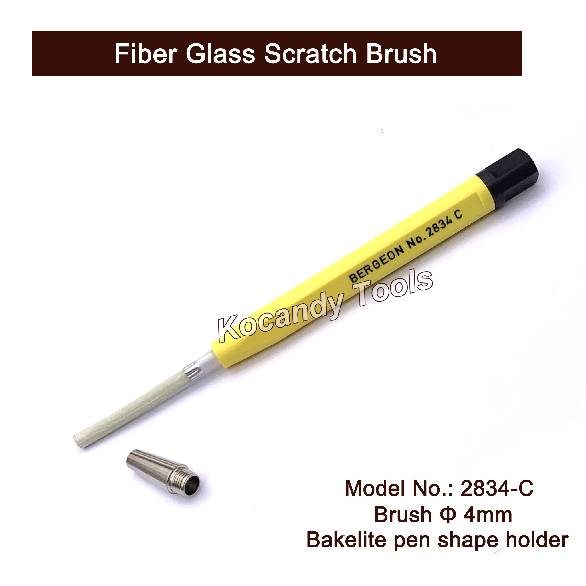 No .2834- c bergeon fiber glass scratch brush pen form for urmakare scrach remover tool