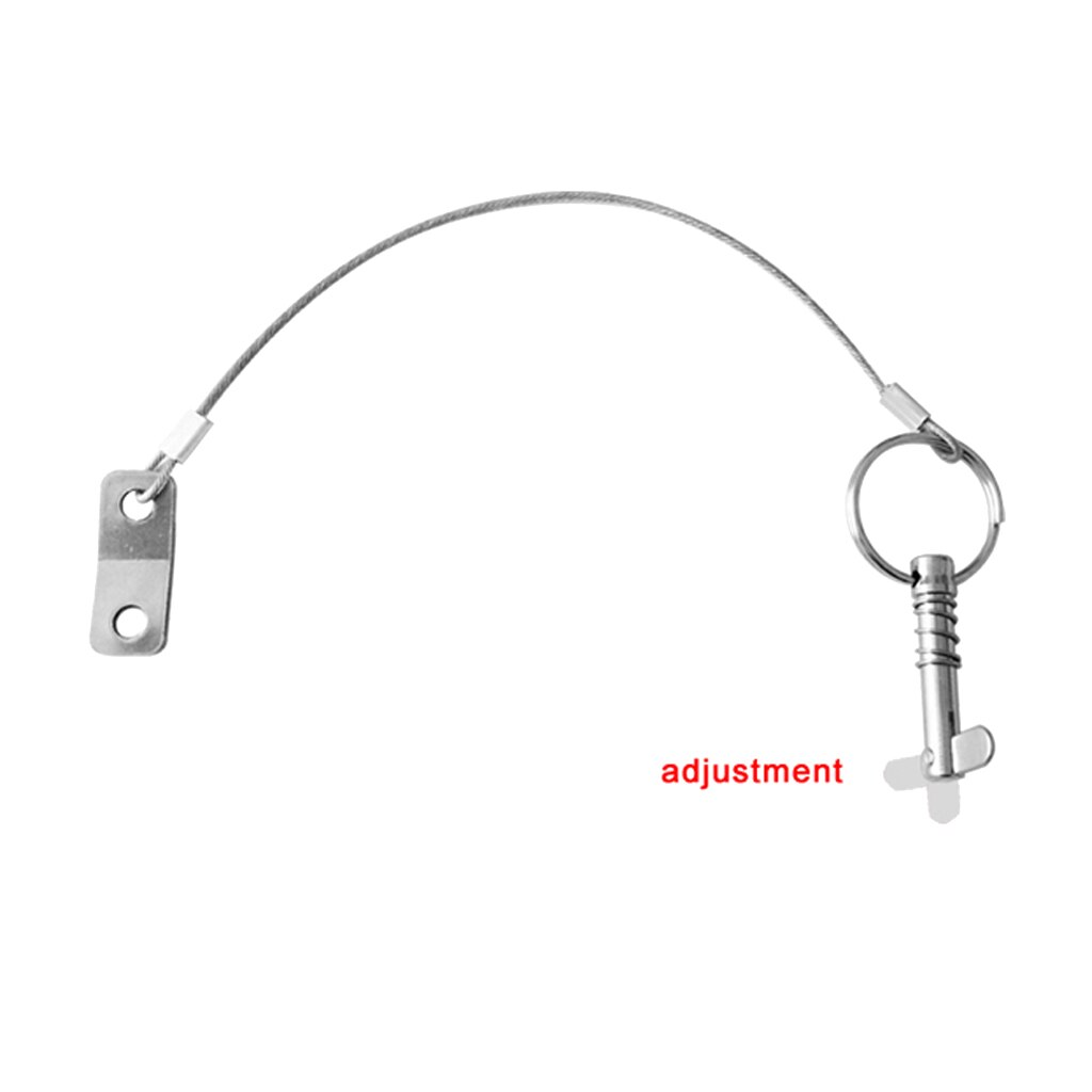 2x Anti-Lost Quick Release Pin & Lanyard for Boat Deck Hinge/Jaw Slide Clamp