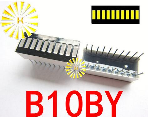 5PCSx 10 segmento verde rojo azul amarillo Jade Verde blanco tubo Digital LED Bar 10*25mm Módulo de pantalla B10G B10R B10BB
