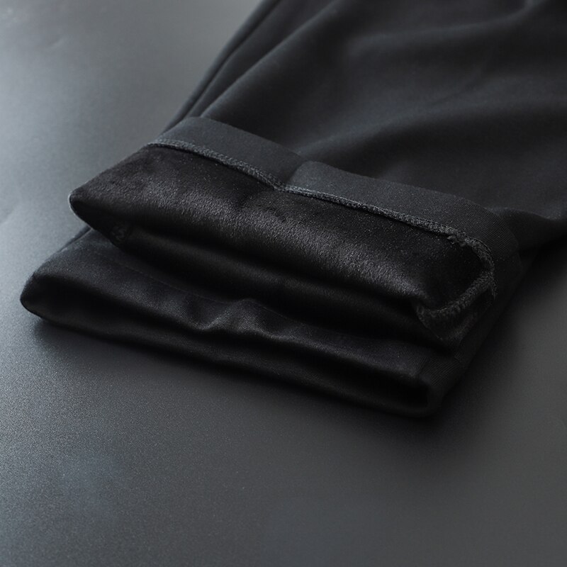Plus size 8xl varma sammets träningsbyxor herr grå fritidsbyxor joggingbyxor vinter sportkläder för män #39 fleecebyxor träningsbyxor herr