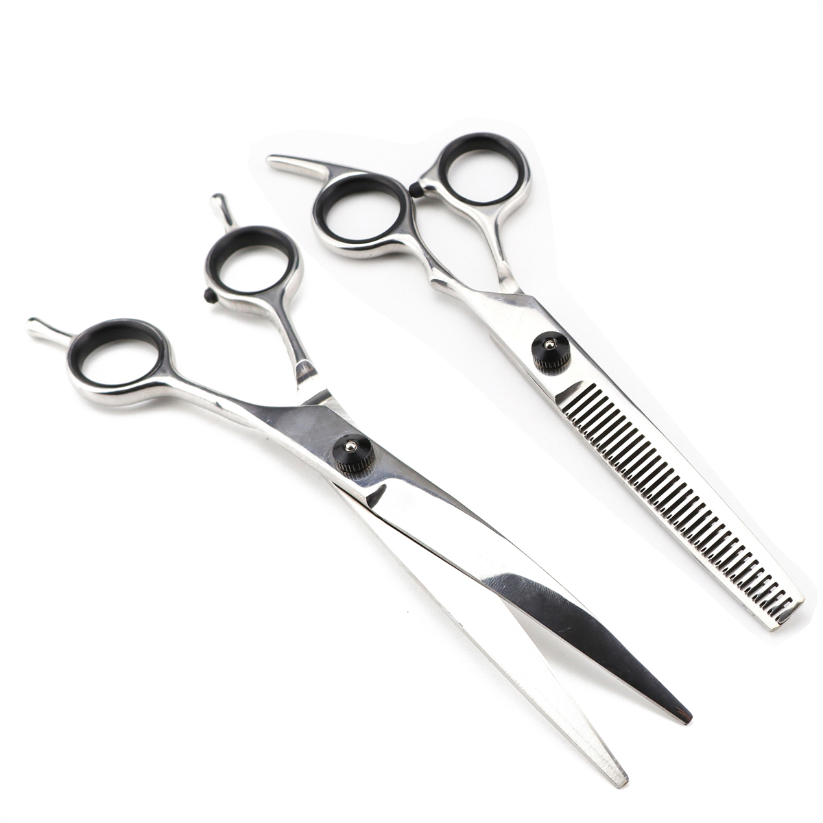Dog Grooming Scissors Japan Stainless Thinning Shears Down Curved Scissors Pet Scissors Curve Shears Chunker Shears: Orange