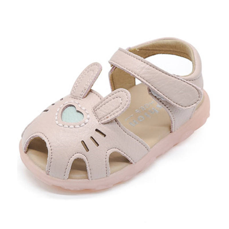2021 nuove scarpe estive per bambini sandali per bambini in pelle con suola morbida punta chiusa sandali per bambina 15-25