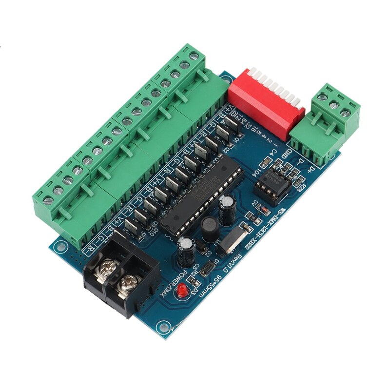 -DC5V-24V 12CH DMX512 Led Decoder 12 Kanalen Dmx 3P Constante Spanning Controller Dimmer Voor Led Verlichting Lamp Modules