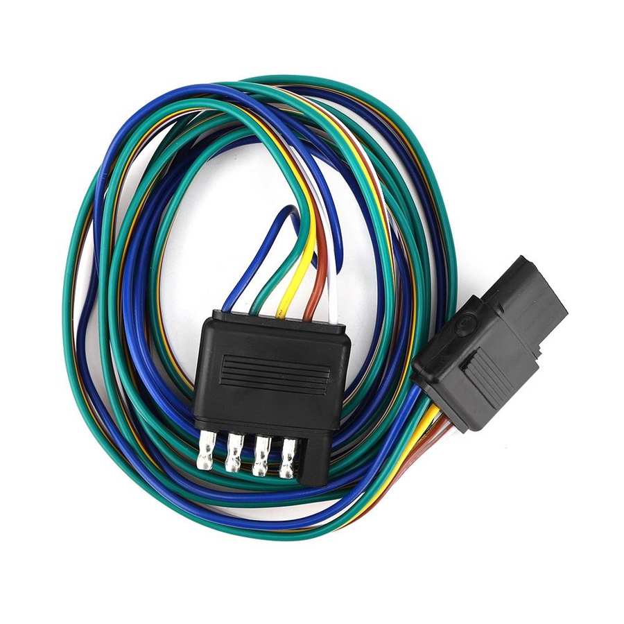 5-Pin Flat Connector Plug Coded Wires Wiring Harness US 72in Color