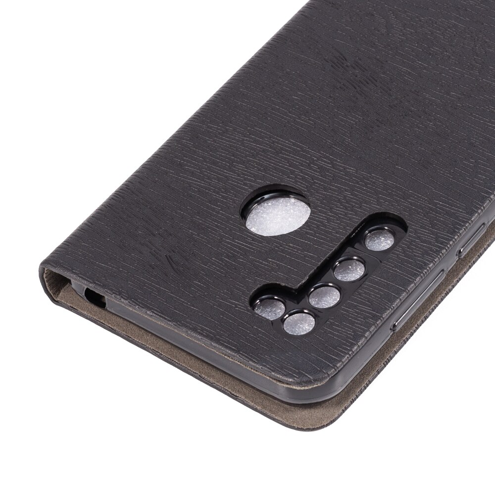 Wood grain PU Leather Case For Doogee N20 Pro Flip Case For Doogee N20 Pro Business Phone Bag Case Soft Silicone Back Cover