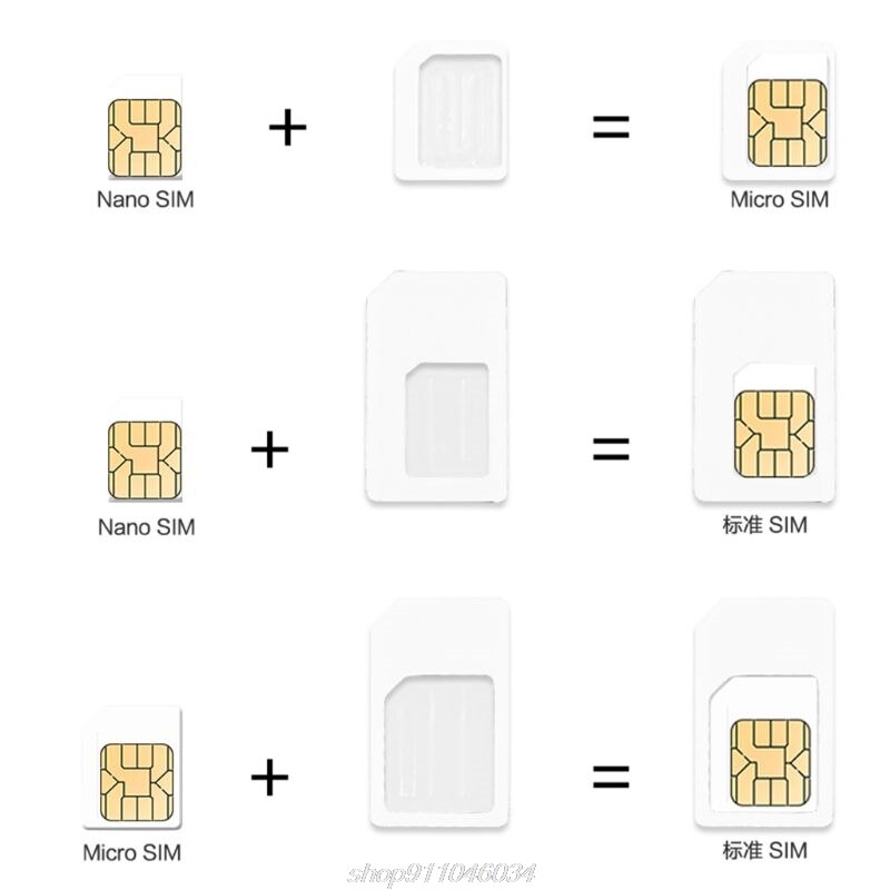 4 In 1 Converteren Nano Sim-kaart Naar Micro Standaard Adapter Voor Iphone Voor Samsung 4G Lte Usb Draadloze router J02 21