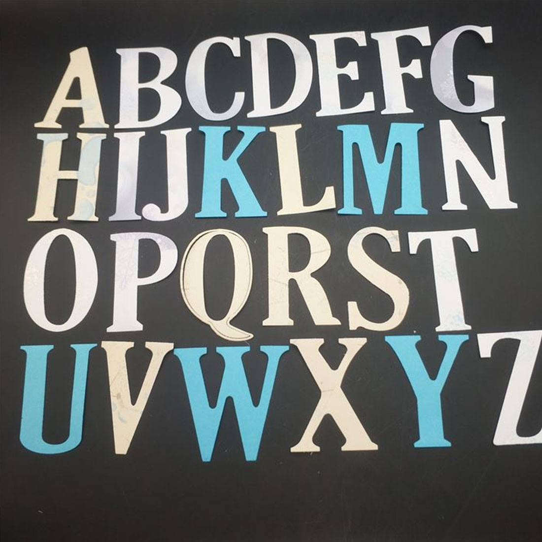 26 unids/set 5x3CM del alfabeto letras grandes troqueles de corte de Metal plantillas para DIY Scrapbooking DIY