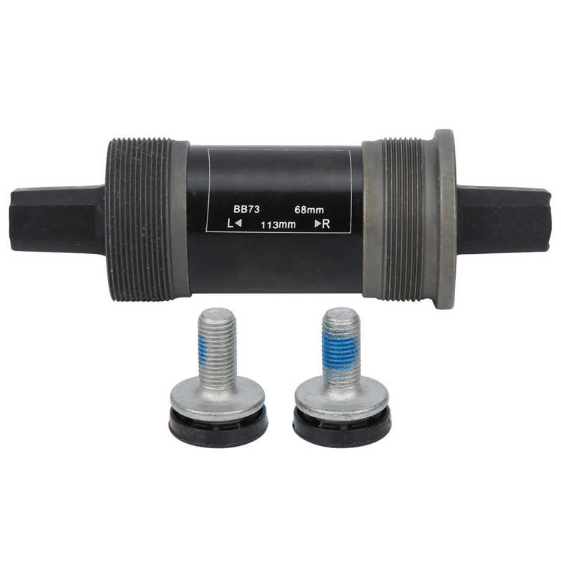 68mm Bicycle Bottom Bracket Carbon Steel Sealed Square Taper Bottom Bracket Metal Bottom Bracket Bearing For MTB Bike with Screw